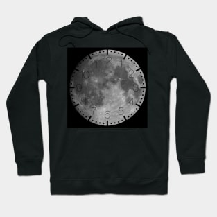 Full moon on black sky background Hoodie